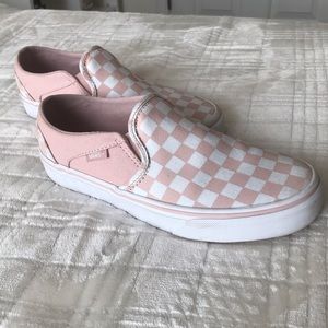 Pink Asher Slip On Vans
